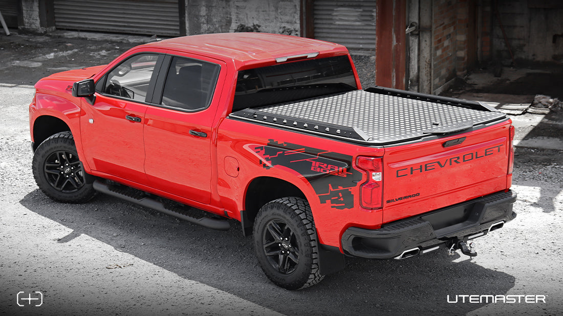 Load-Lid with Destroyer side rails to suit Chevrolet Silverado 5' 8" Bed